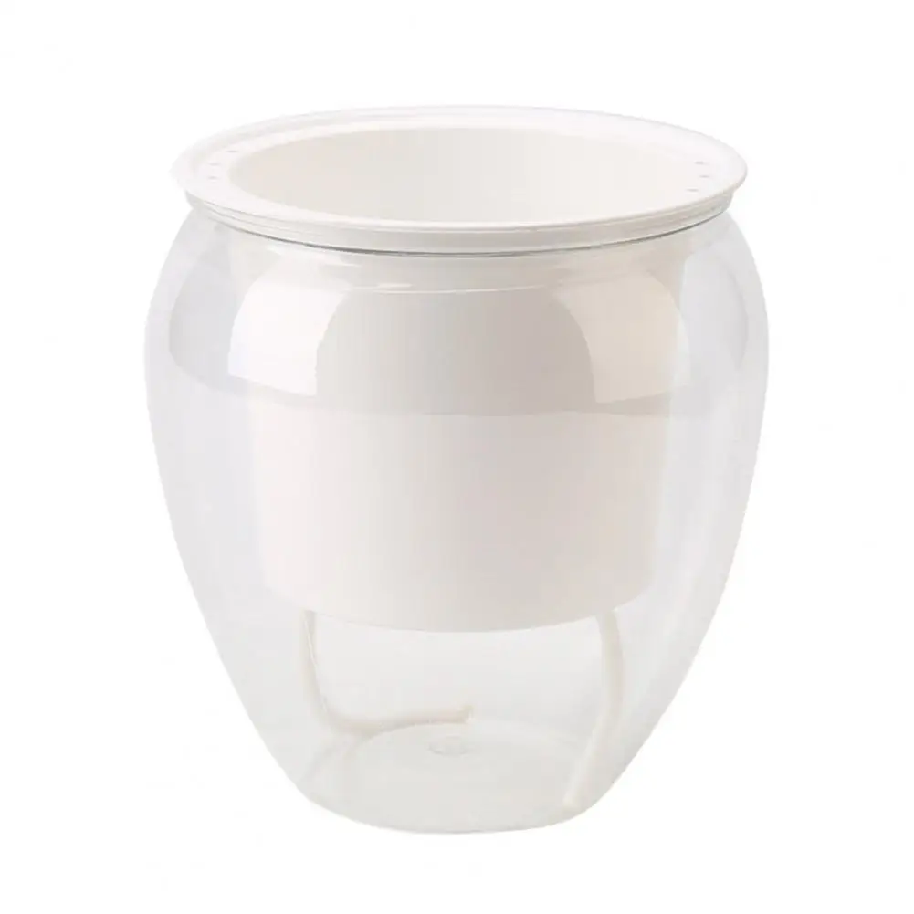 Flowerpot Self Watering Practical Plastic Transparent Plant Pot for Home