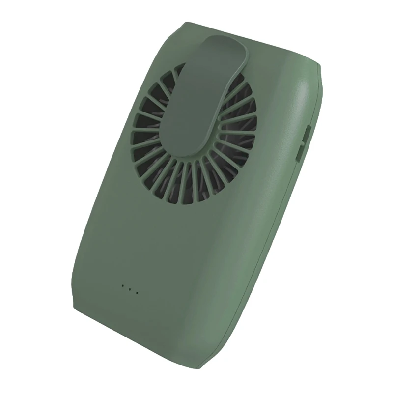 

Portable Mini Waist Clipping Handheld Fan USB Rechargeable Desktop Ventilating Fan With Hanging String Power Bank Fans