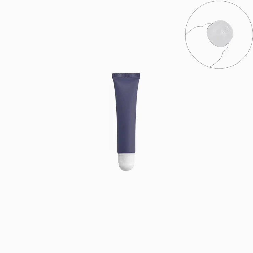 15ml crema para ojos base loción de protección solar tubo suave 15g mate Indigo azul cosmético botella exprimible recargable contenedor
