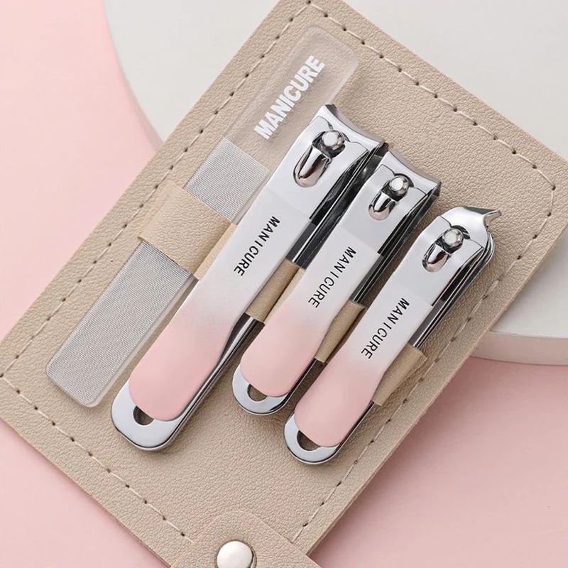 Gradiente Cor Prego Clipper Set, Quatro Rotating Bag, grandes e pequenos Clippers oblíquos