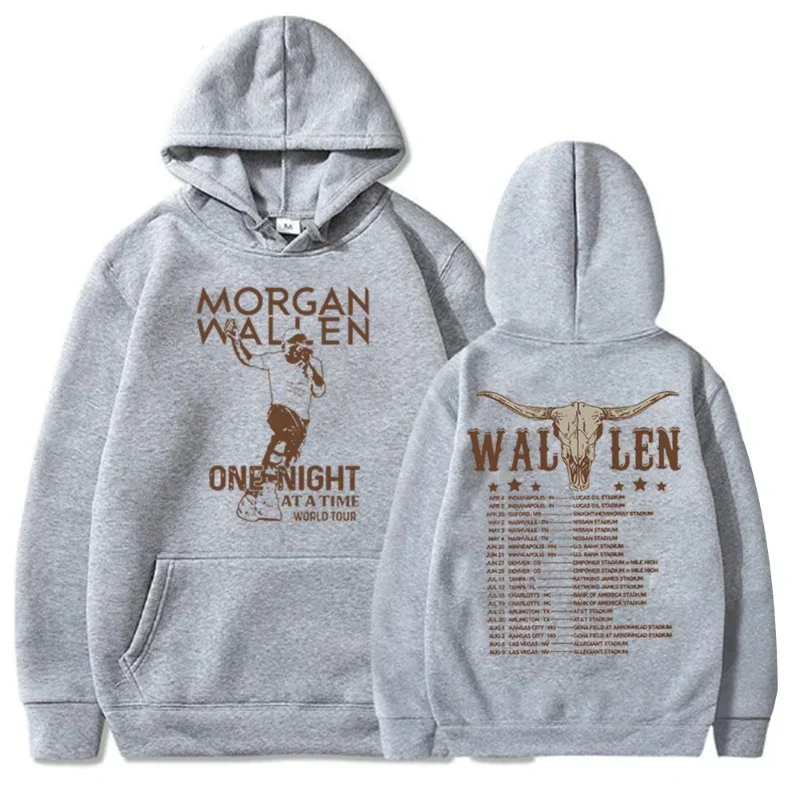 Streetwear Morgan Wallen Hoodie Wallen One Night At A Time Tour Hoodies Morgan Wallen Merch Pullover Sweatshirt Unisex Oversized