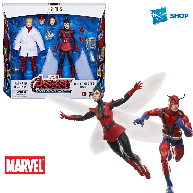 

Новые Фигурки Hasbro из серии «Легенды Marvel»: ханк Пим (гигантский человек) и Джанет Ван Дин (мусп) (Мстители 60-я годовщина)