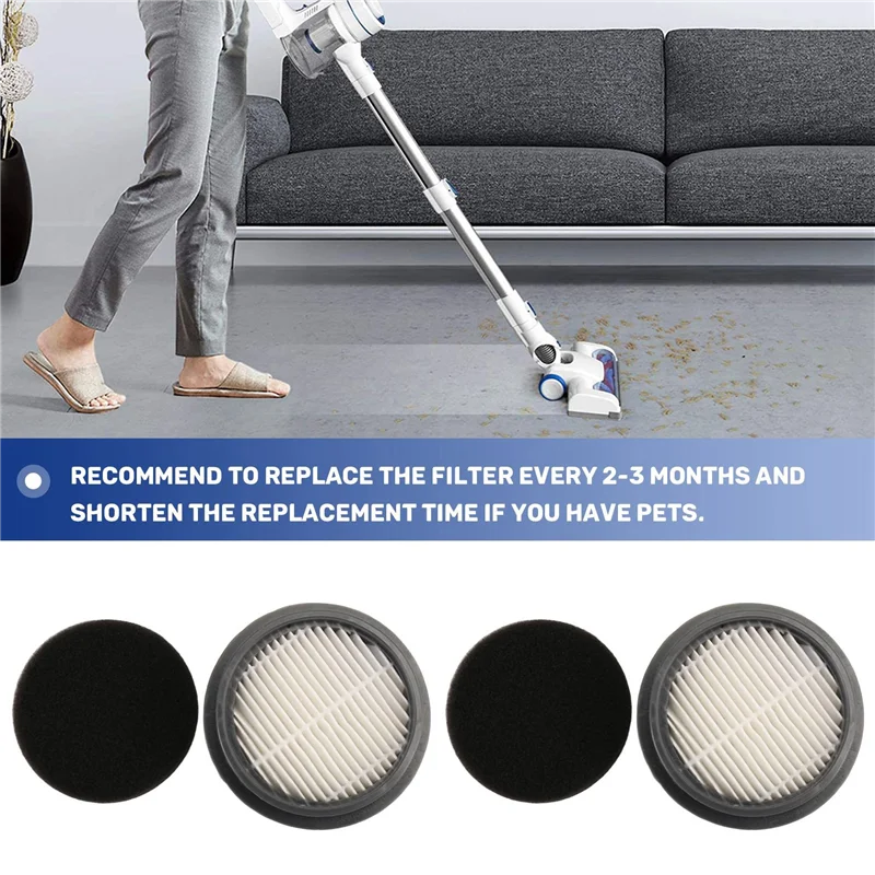 

A62K-3Pack HEPA Filters And 9Pack Sponge Filters Accessories For Afoddon A200pro/A200,For NEQUARE S12, S25, S26, S25pro