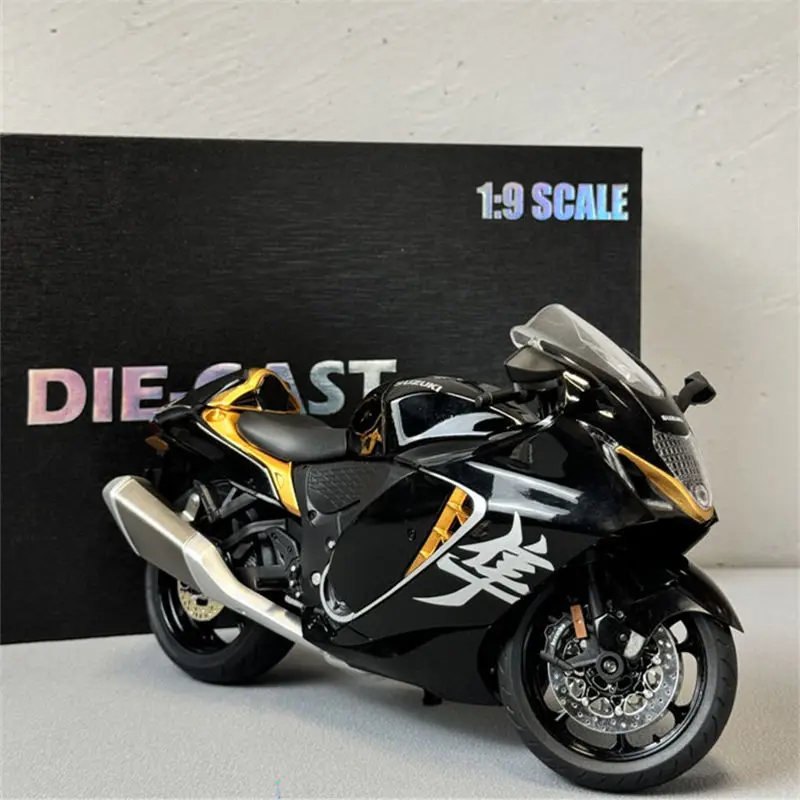 Exquisite Gift Box 1:9 SUZUKI Hayabusa GSX-1300R Alloy Racing Motorcycle Model Diecasts Street Sports Motorcycle Model Kids Gift