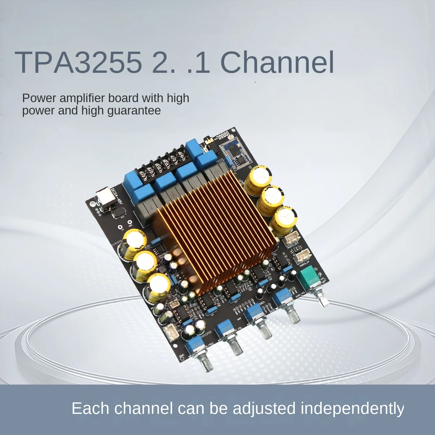 TPA3255 High-Power HIFI 2.1 Amplifier Board QCC3084 Bluetooth 5.4 Extended Bass Signal Output