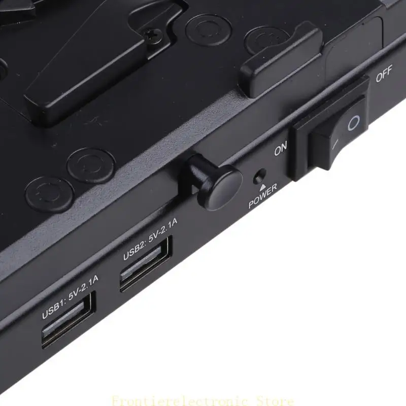 G8DB V-Mount Lock Battery Plate Power Supply Splitter Adapter for w/Rod Clamp&LP-E6 Dummy Battery for 5D2/5D3/5D4/80D/6D2