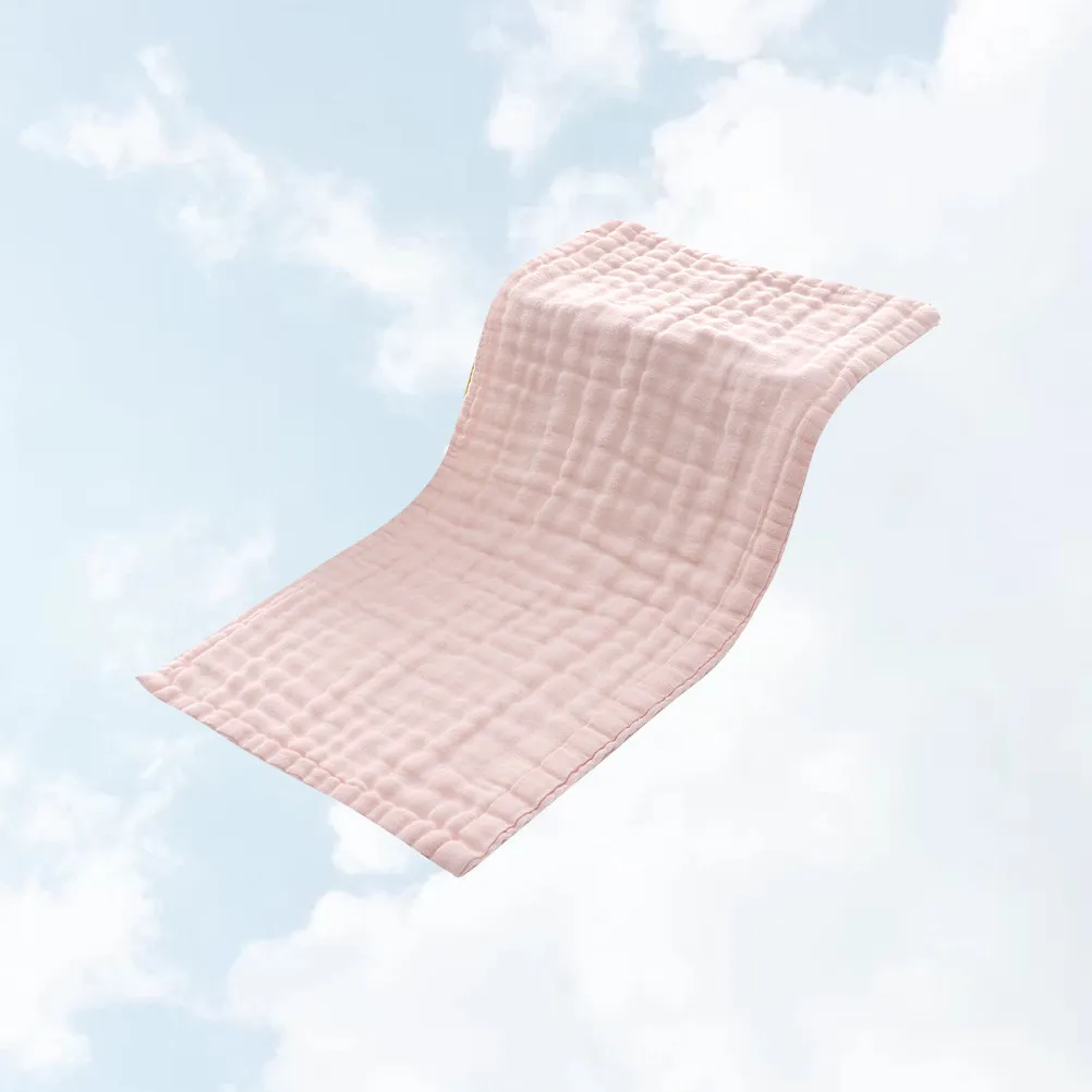 Baby Gauze Towel Pink Comfortable Cotton Drooling Bib Protective Face Washing Towel Kids Kerchief Kids Kerchief