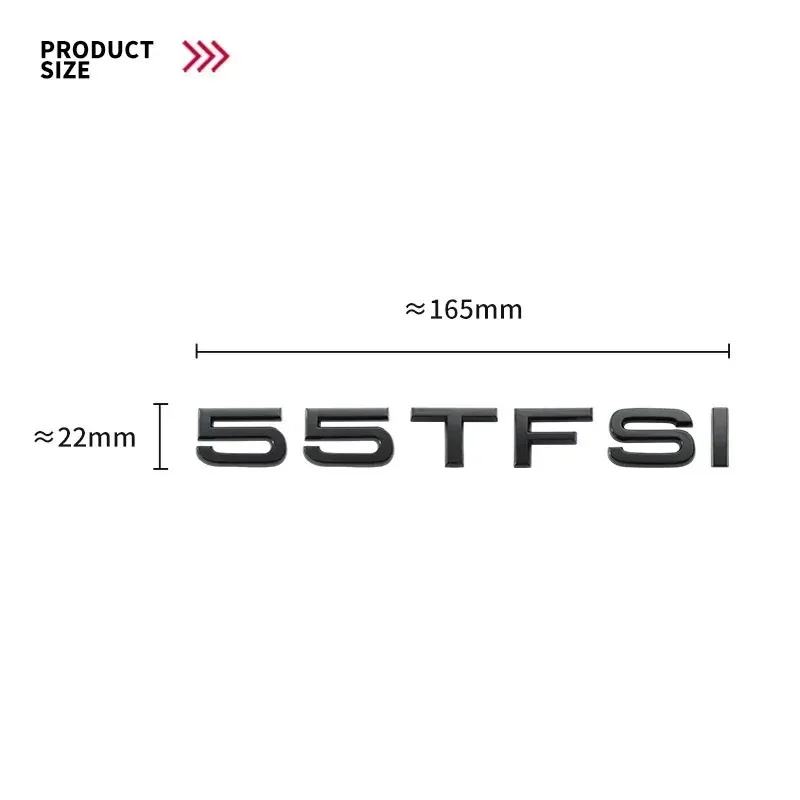 Хромированный ABS 30TFSI 35TFSI 40TFSI 45TFSI 50TFSI 55 TFSI эмблема наклейка на задний багажник значок наклейка для Audi A3 A4 A5 A6 A7 A8 Q3 Q5 Q7