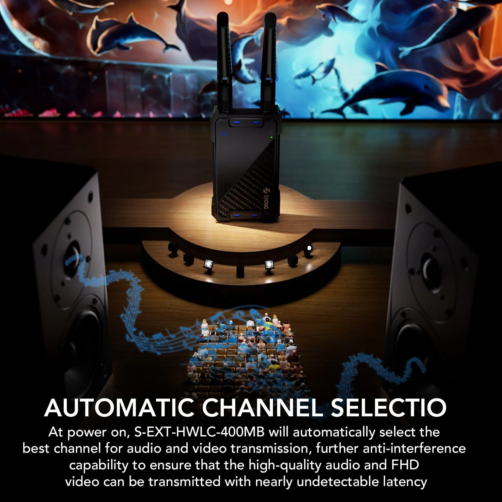 SYONG 1080P HDMI Wireless Video Transmitter For Camera 1312FT/400meters Use For HD Church Camera Live House Broadcast Equipment