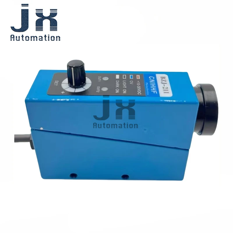 BZJ-211 Color Mark Sensor DC10-30V Packing Machine Auto Tracking/Rectify Deviation Photoelectric Eye Switch Sensor