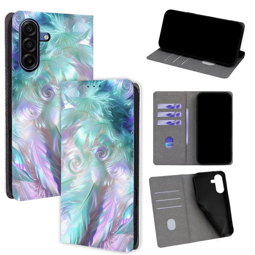 

Colorful Flip Phone Cover for Samsung Galaxy A17 A07 A56 A26 A36 A06 A35 A55 A25 A05 A16 A15 A24 A54 A34 A14 A23 A73 A13 A53 A33