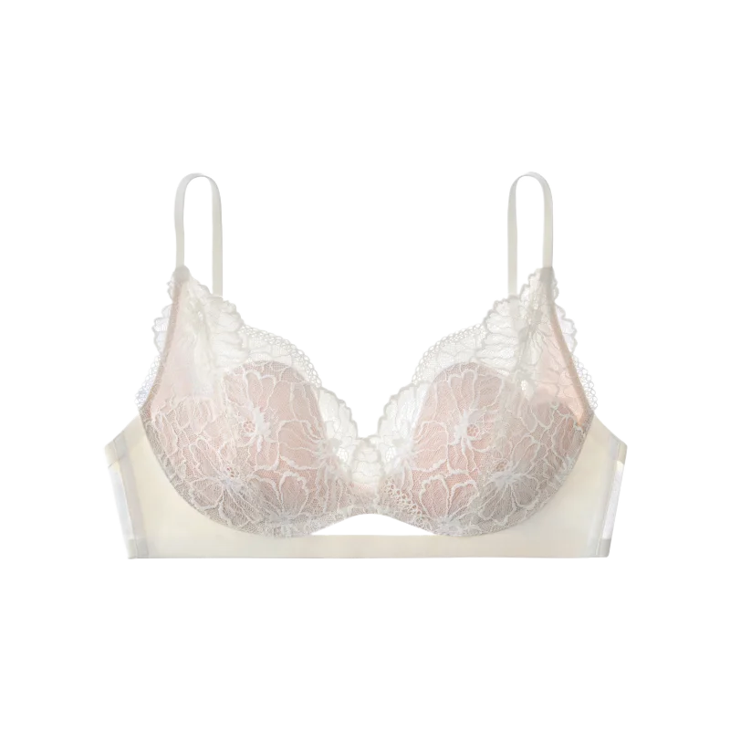 Sujiin sutiã de renda sexy para peito pequeno feminino sem fio push up sutiãs feminino verão fino confortável bralettes senhora lingerie mx325