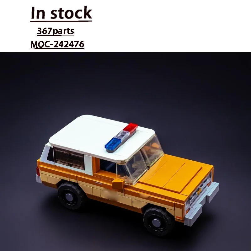 

MOC-242476 Новый городской полицейский участок, полицейский автомобиль, грузовик, модель строительного блока, 367 деталей, детская игрушка на день рождения для мальчиков, подарок