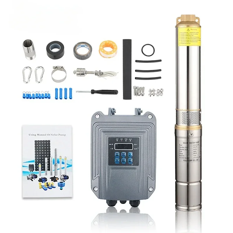 YYHC400w submersible solar pump 48v deep well solar powered water pump solar powered water pump system for agriculture