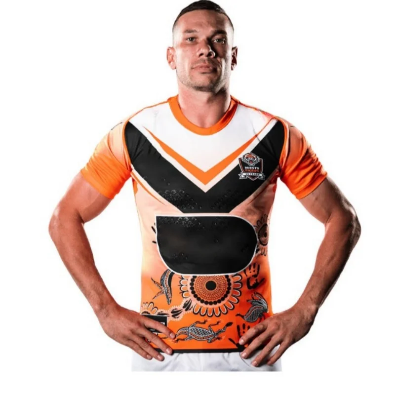 Wests tigers-2024 Rögbi men's Rövid távú sleeved/training/splicing/local/home majd away/legion/high minőségű Egyéni mezt