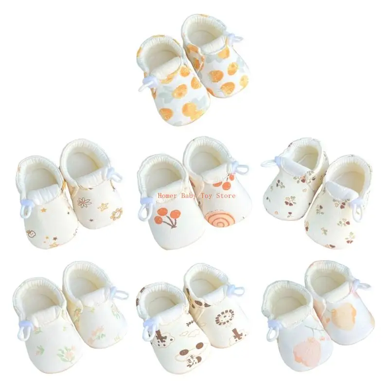 

J0PF Baby First Walkers Cotton Shoes Soft Soles Not Slip Designs Multiple Color Option