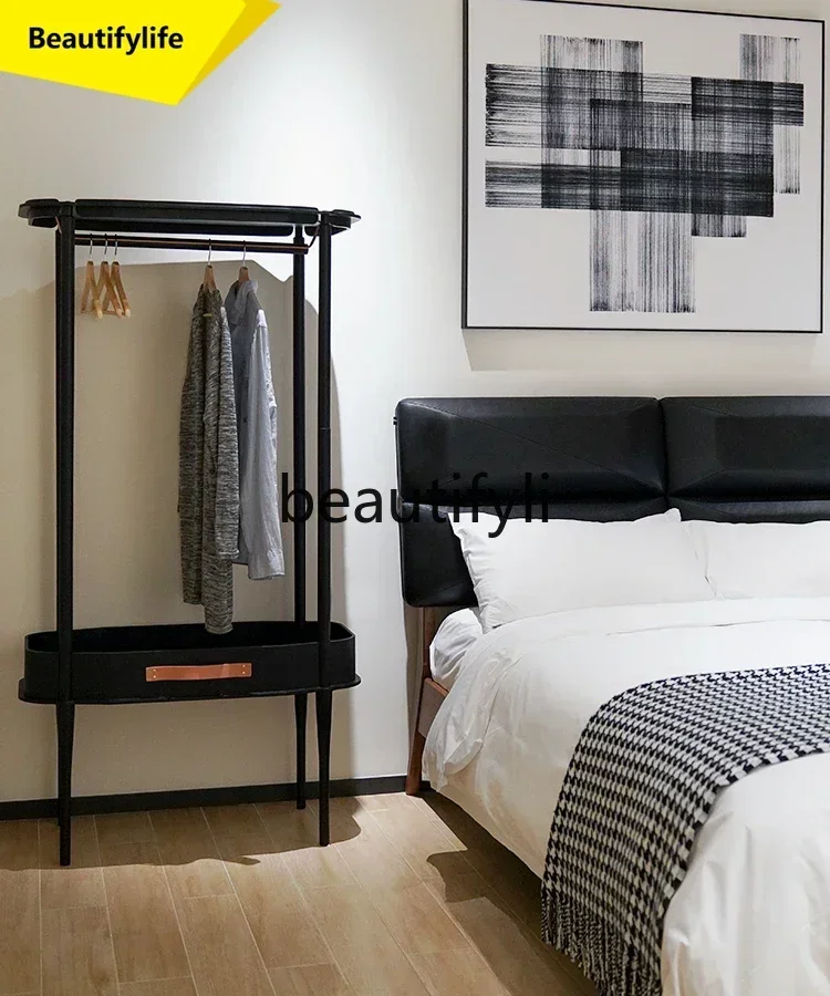 Q181 1 Wardrobe Home Bedroom New Coat Rack Solid Wood Simple Storage Multi-purpose Rack