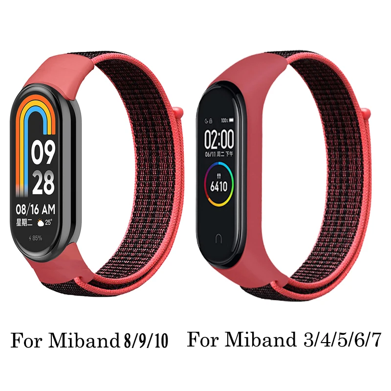 Nylon Bracelet for Mi Band 8 9 10 Strap Sport Watch Belt Pulsera Correa for Miband 7 6 5 Wristband for Mi Band 4 3 Bracelet - view 2