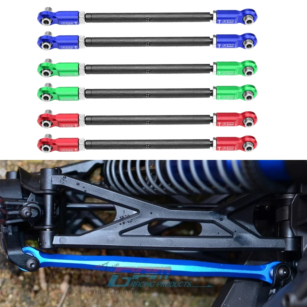 GPM لـ Traxxas 1/6 FUNCO PRO مقياس 1/5 X-MAXX X-Monster 6S 8S شاحنة كبيرة RC سيارة معدنية ألومنيوم قضيب ربط أمامي 7748