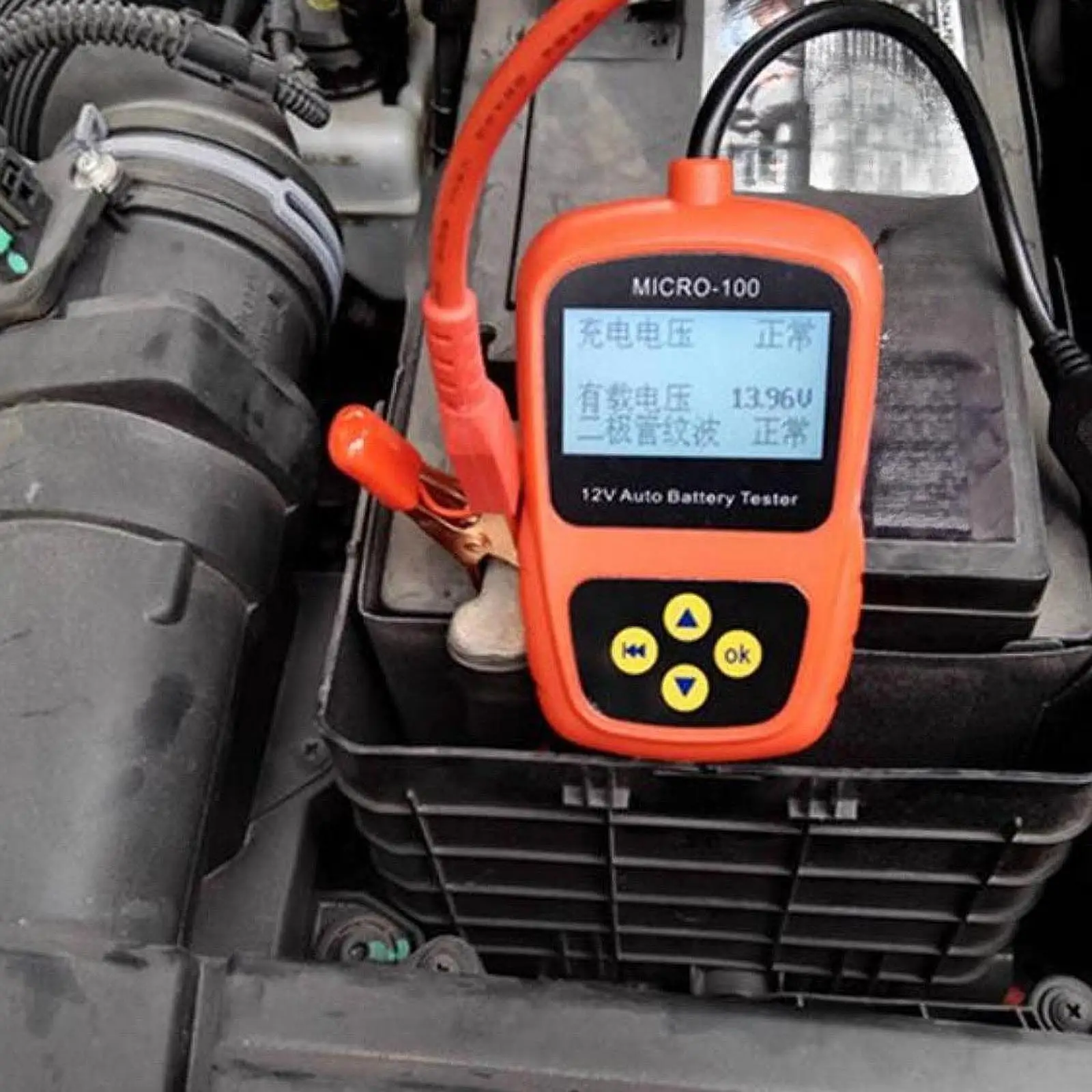 

Auto Battery Tester with Multiple Protection Multifunctional Portable Battery Checker Load Tester Battery Conductance Analyzer