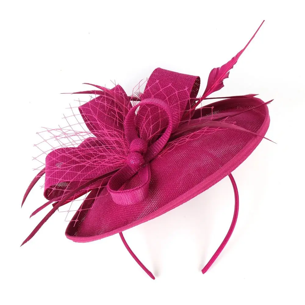

New Flower Feather Tea Party Evening Party Fascinator Hat Mesh Hair Band