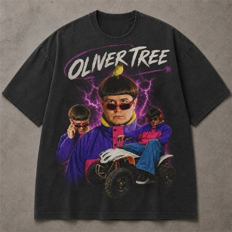 Oliver Tree T-Shirts Merch Summer Unisex Fashion Casual Short Sleeve Tee Streetwear Vintage Wash Cotton HipHop T-shirts