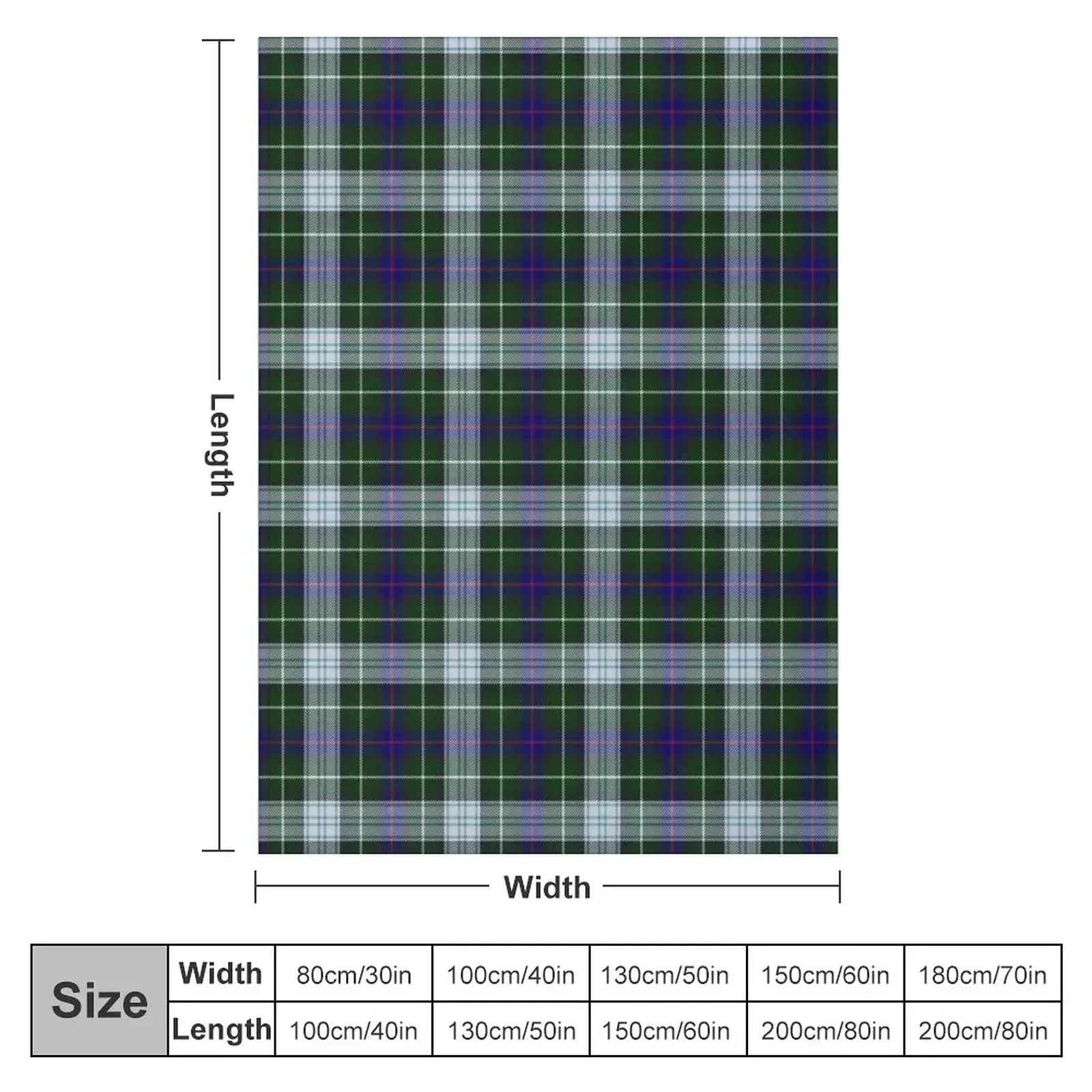 Clan Mackenzie Tartan Throw Blanket Soft Bedroom Blanket for Night Sleeping