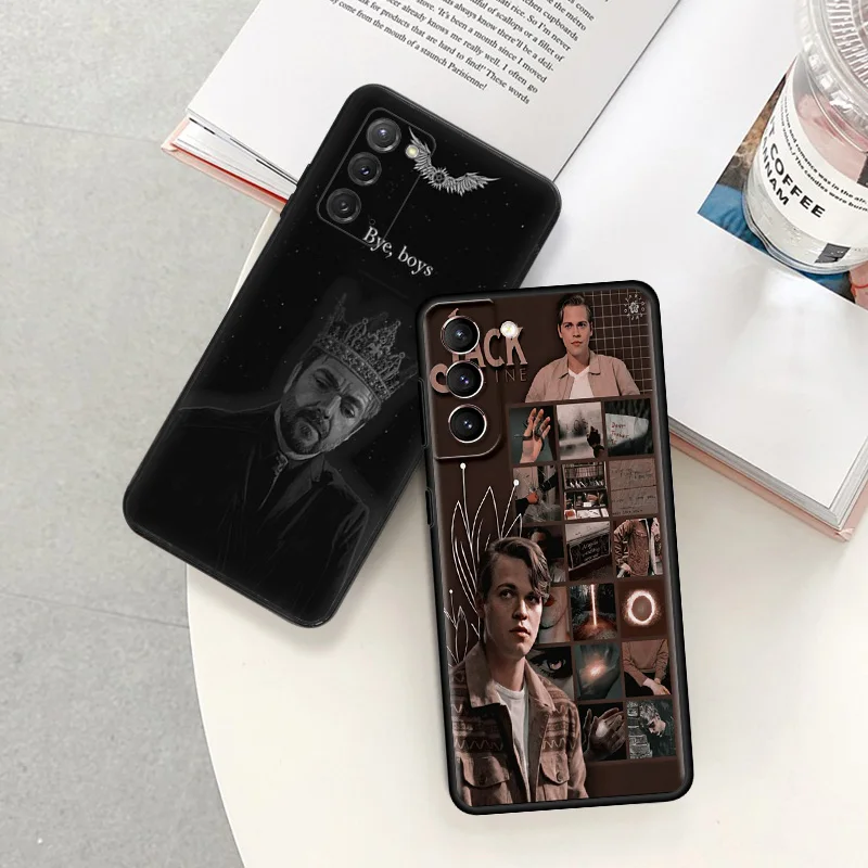 Phone Case For Samsung S24 Note20 Ultra S23 S22 S21 S20 Galaxy S10 Plus Supernatural Crowley Black Soft Anti-Drop Cover