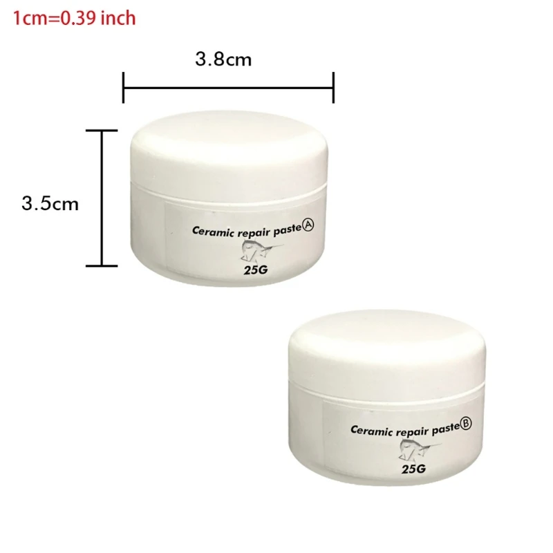 Ceramic Repair Paste Tub Tile & Shower Porcelain Repair for Crack Chip Ceramic Bathroom Tub Floor Ceramic Repair