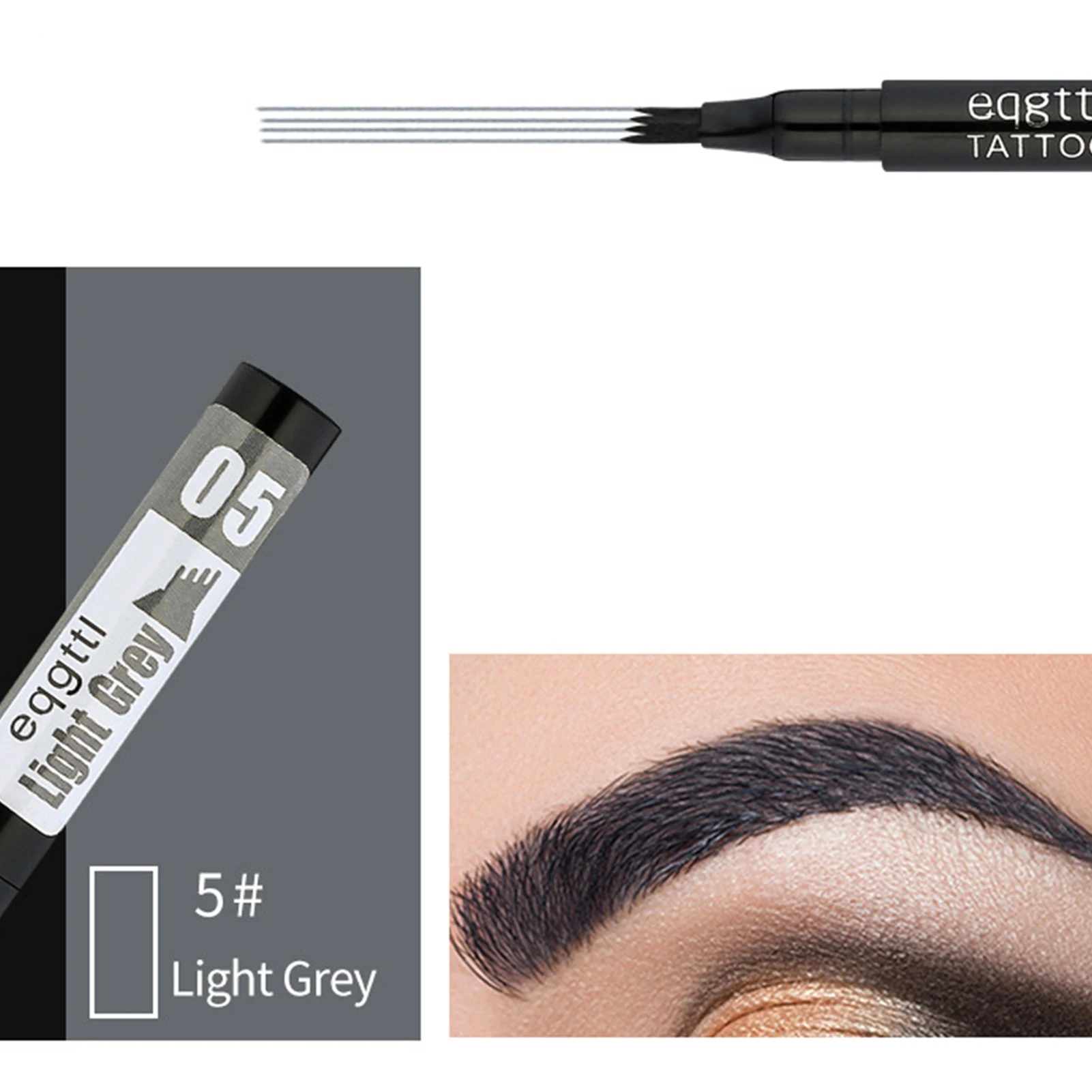 4 Micro Fork Tip Liquid Eyebrow Pencil Easy Drawing Eyebrow Filler Pencil For Party Makeup