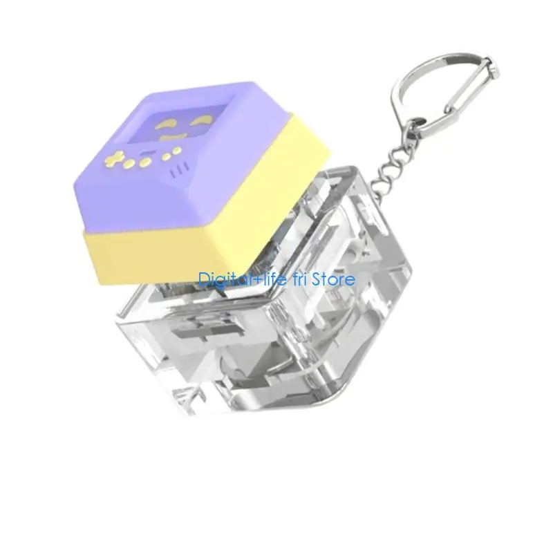 E06D 1PC Mechanical Keyboards Clicks Toy With Colorful LED Lights Switches Tester For Desk Decoration And Relaxation