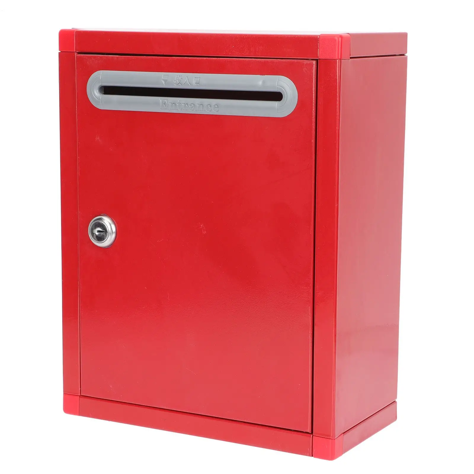 Stainless Steel Donation Box Wall-mounted Suggestion Complaint Boxes Large Capacity Letter Collection Fundraising Charity