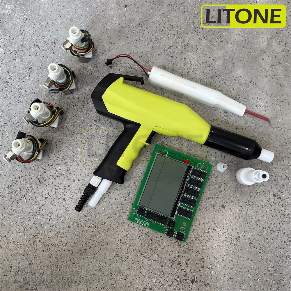 Electrostatic Manual Aluminum Profiles Powder Coating Machine Spare Parts LCD Mainboard+Spray With Cascade