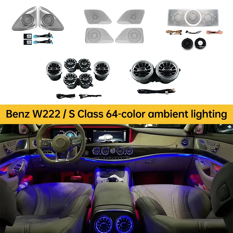 

Interior Accessories Ambient Lighting for Mercedes-Benz W222 S-Class S500 S450 S400 S350 S320 Complete vehicle parts modificatio