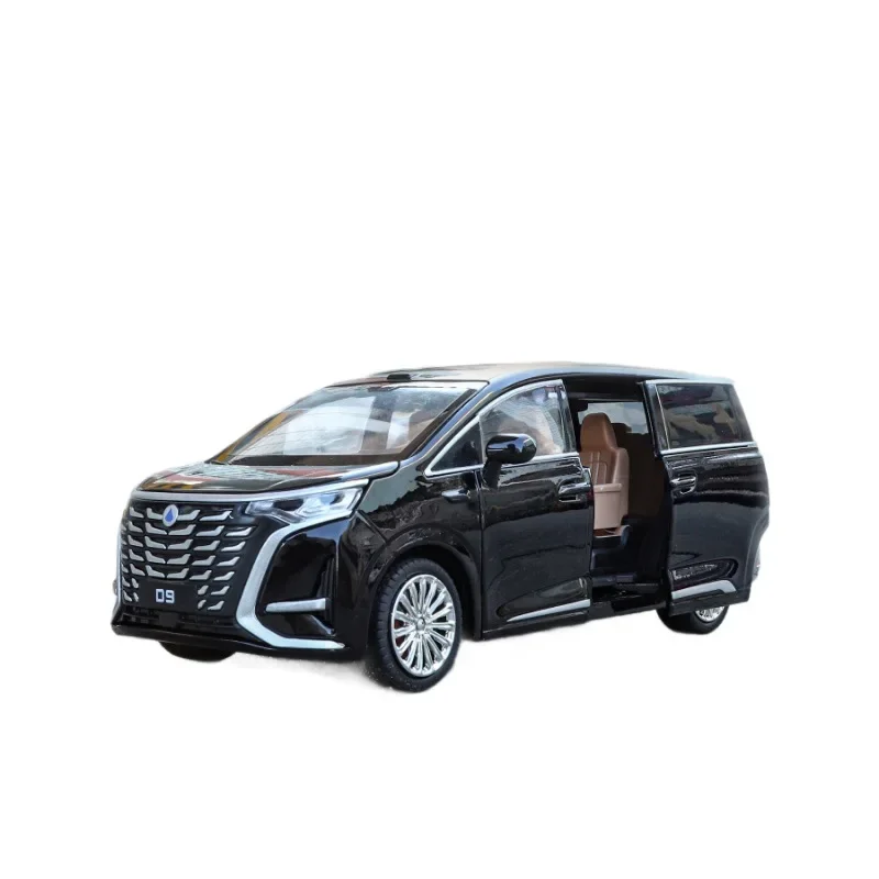 1:24 合金車 ダイキャスト MPV D9 デンザ ダイキャストモデル サウンドライト プルバック 子供のおもちゃ コレクション 誕生日プレゼント