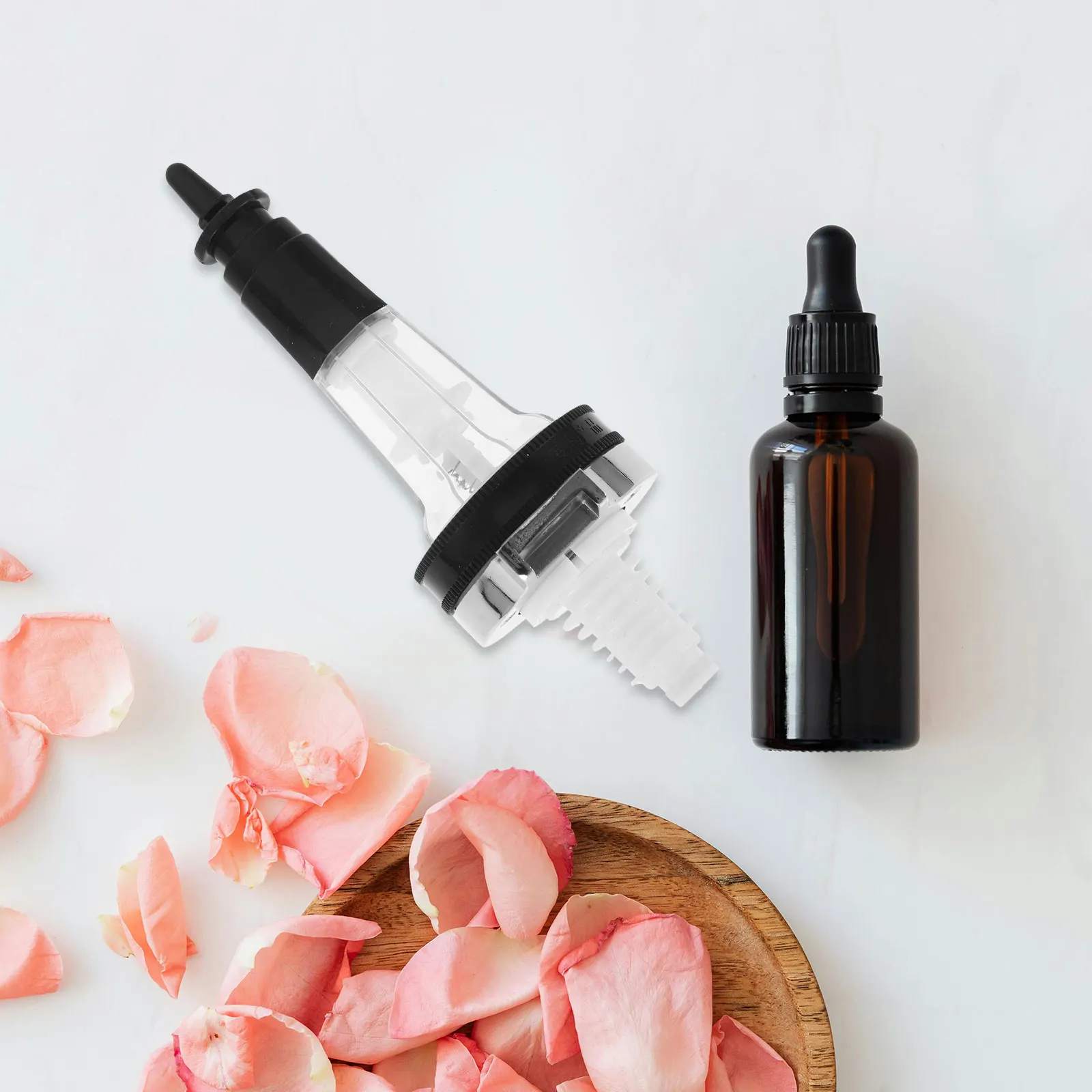 น้ําหอมหัวปั๊มอุปกรณ์เสริมรีฟิลตู้พลาสติกทนทาน Travel BULK Bar Supply บรรจุเครื่องมือจอแสดงผล