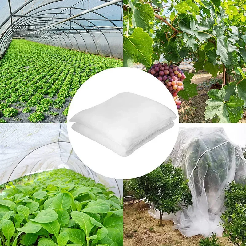 

Plant Vegetables Insect Protection Net Garden Fruit Care Cover Flowers Greenhouse Protective Net Pest Control Anti-Bird 60 Meshs