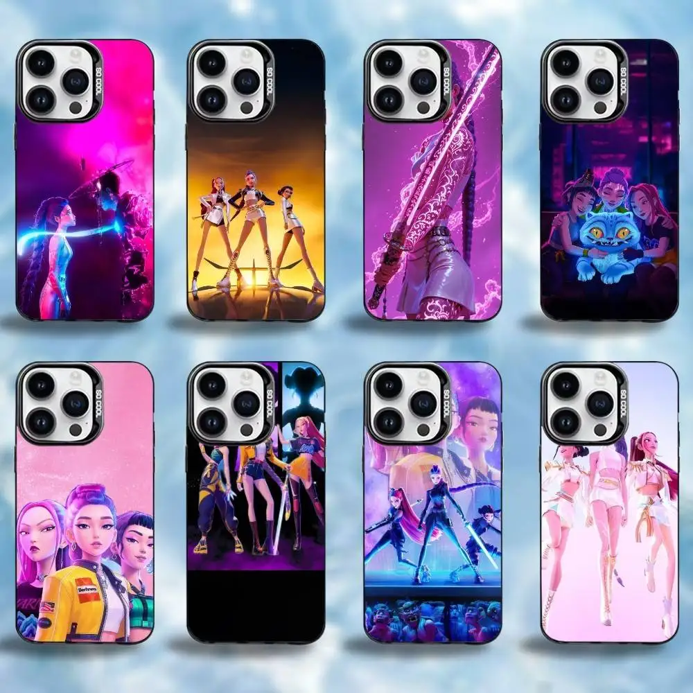 

K-KPop D-Demon H-Hunters Phone Case For iPhone17,16,15,14,13,12,11 Plus,Pro Max Black Candy Matte Shockproof Cover