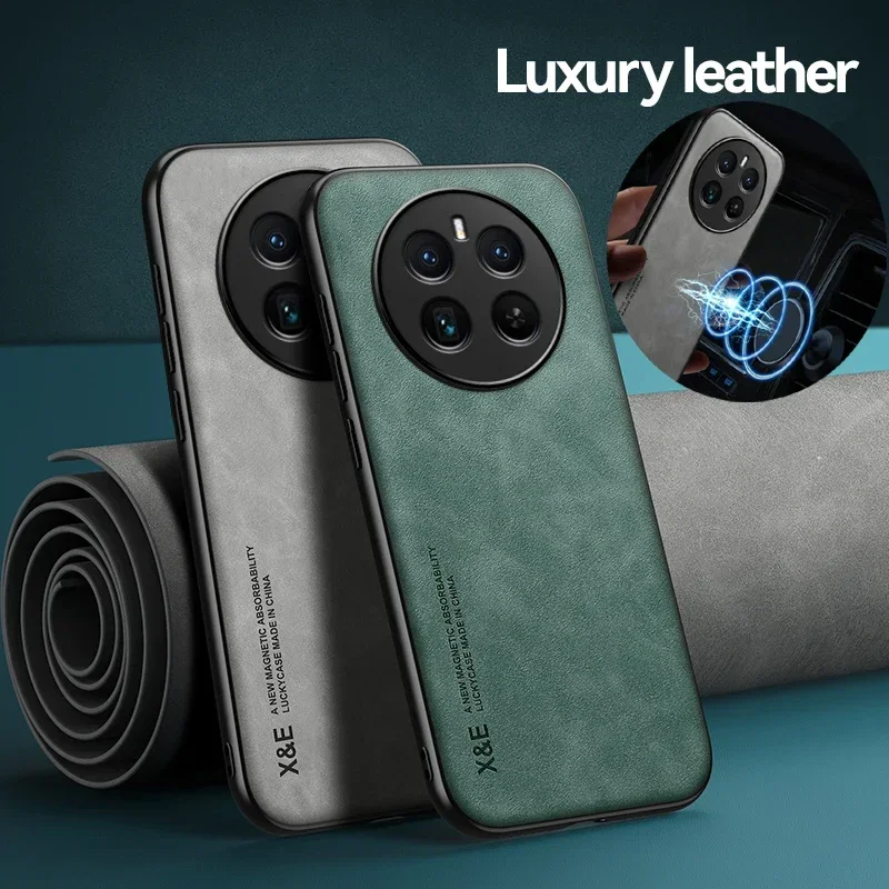 Suporte magnético de couro para carro, capa de telefone macia de silicone para realme 13 12x 11 pro plus 10t 5g 10 4g proteção de lente capa traseira