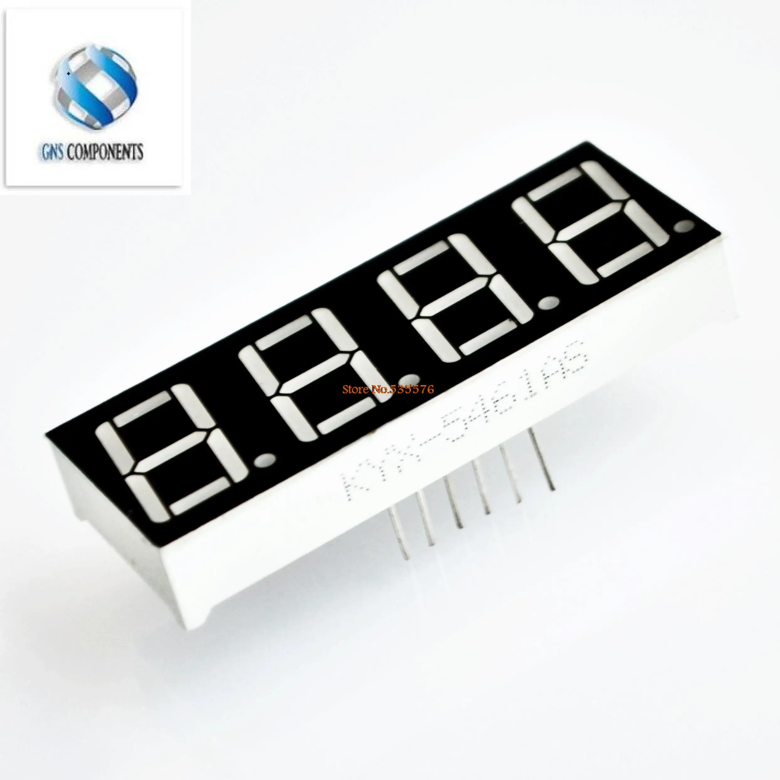 0.56 Inch 7 Seven Segment 4 Digits Red Clock LED Display Common Anode Time 12 Pins