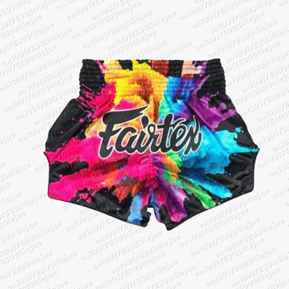 Thai-Boxshorts für Erwachsene, Männer und Frauen, sowie für Kinder – Boxtrainings- und Muay-Thai-Kampfshorts. – Detail 4
