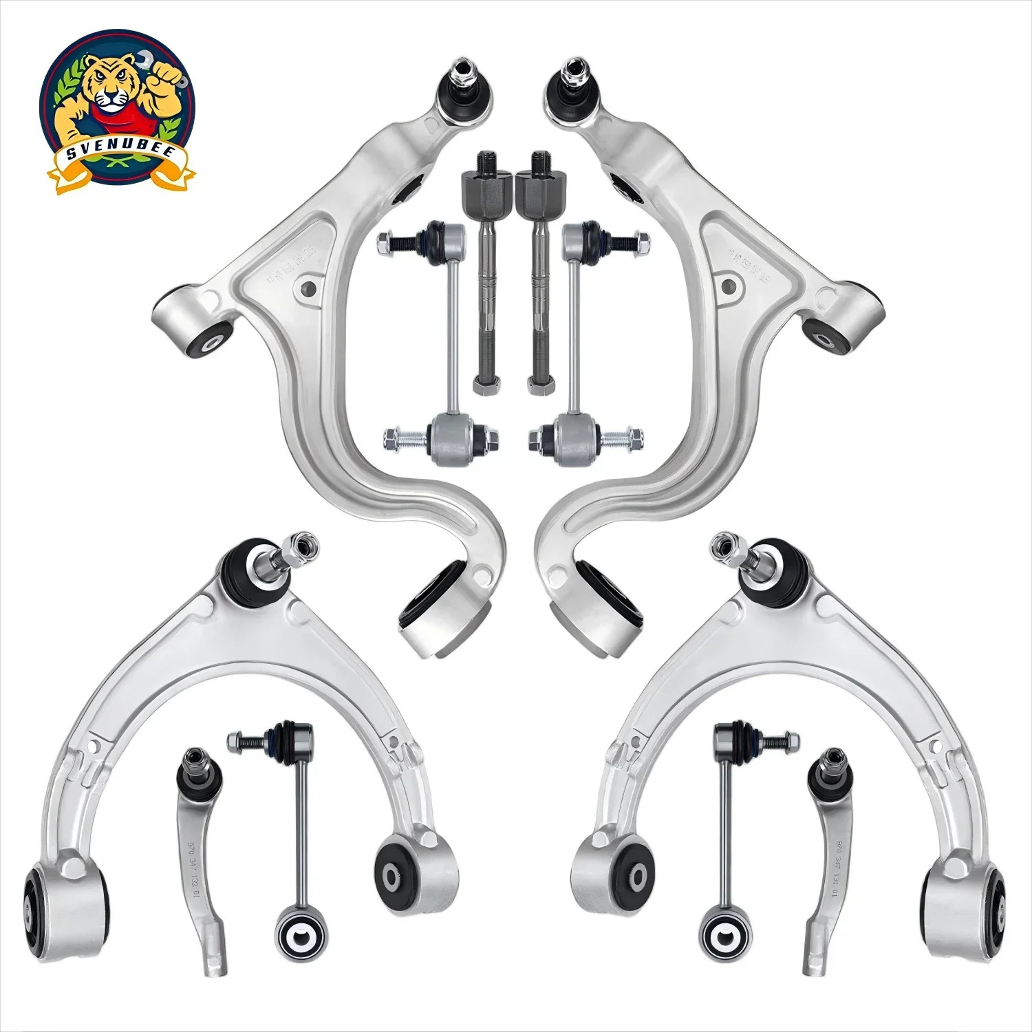 

Svenubee 12pcs Front Upper Lower Control Arm with Ball Joint Suspension Kit Compatible With Porsche Panamera (970) 2010-2013