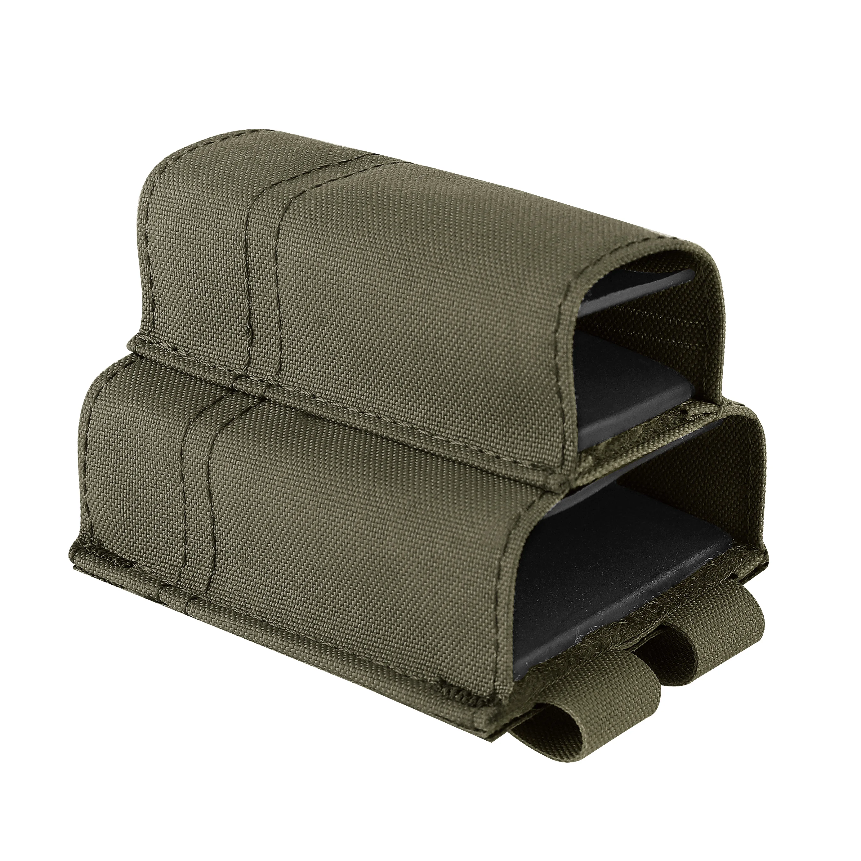 KRYDEX Tactical 9mm 556 Mag Pouch MOLLE Double Mag Carrier Single Pouch Airsoft Paintball Accessories For Belt Vest