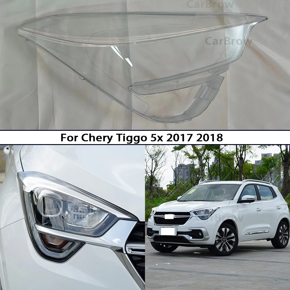 

Headlight Shell Lens For Chery Tiggo 5x（Tiggo 4）2017 2018 Car Accessories Transparent Lampshade Headlamp Cover Lamp Shade