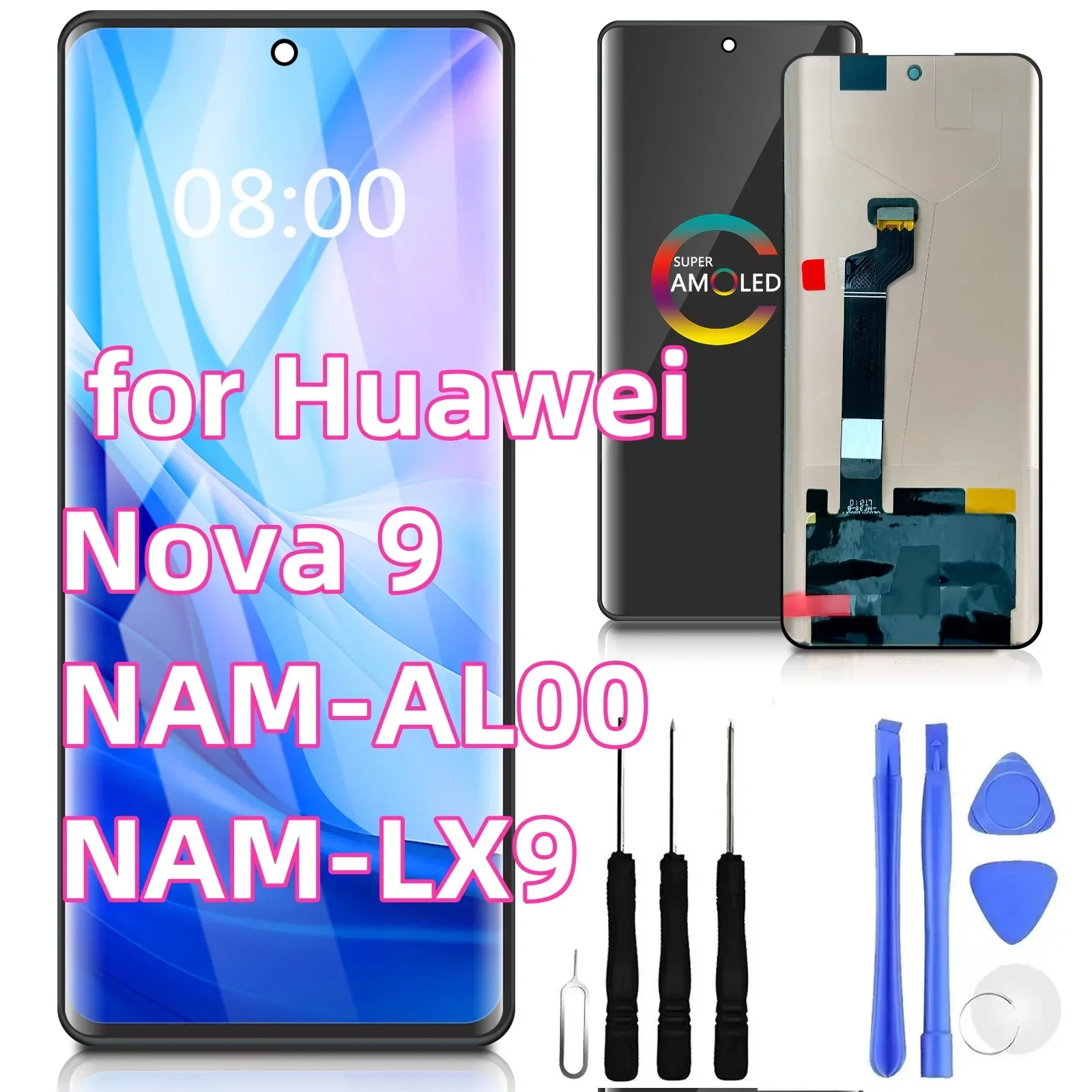 

6.57" for Huawei Nova 9 LCD NAM-AL00, NAM-LX9 Display Touch Screen Digitizer Assembly For Huawei Nova9 LCD Replacement Parts