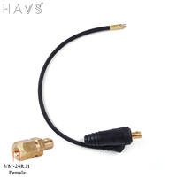 Dinse 35-50 TIG Torch Plug with Argon gas hose Fit WP9 & WP17 Series LDT-917F Gas Water Adapter