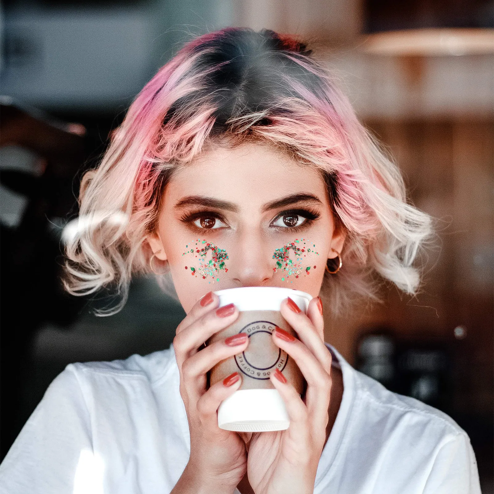 

Chunky Colorful Face Glitter Gel for - Mermaid Inspired Sparkles for Festival Makeup Party Carnival Use