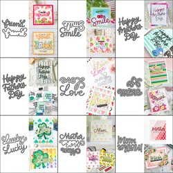 Metal Cutting Dies Word Phrases diy Scrapbooking Photo Album Decorative Embossing PaperCard Die