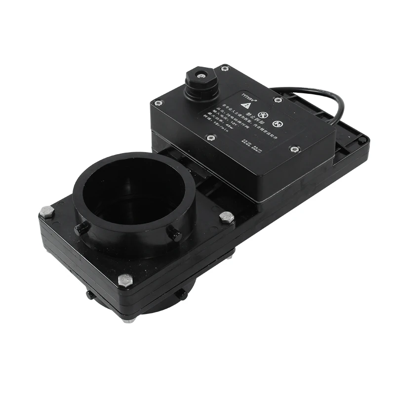 RV Camper Accesserios 3 Inch 75mm Black Electric Switch Second-generation RV Caravan Motorhome Water Gate Blowdown Valve