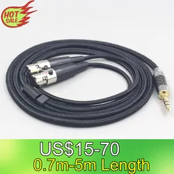 6.5mm XLR 4.4mm Super miękkie słuchawki nylonowe OFC kabel do Audeze LCD-3 LCD-2 LCD-X LCD-XC LCD-4z LCD-MX4 LCD-GX zestaw słuchawkowy LN007556